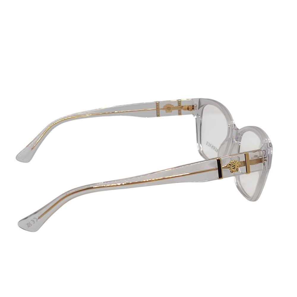Versace VE3344 148 Women's Crystal Full Rim Cat Eye Eyeglasses 54mm - Picture 4 of 6